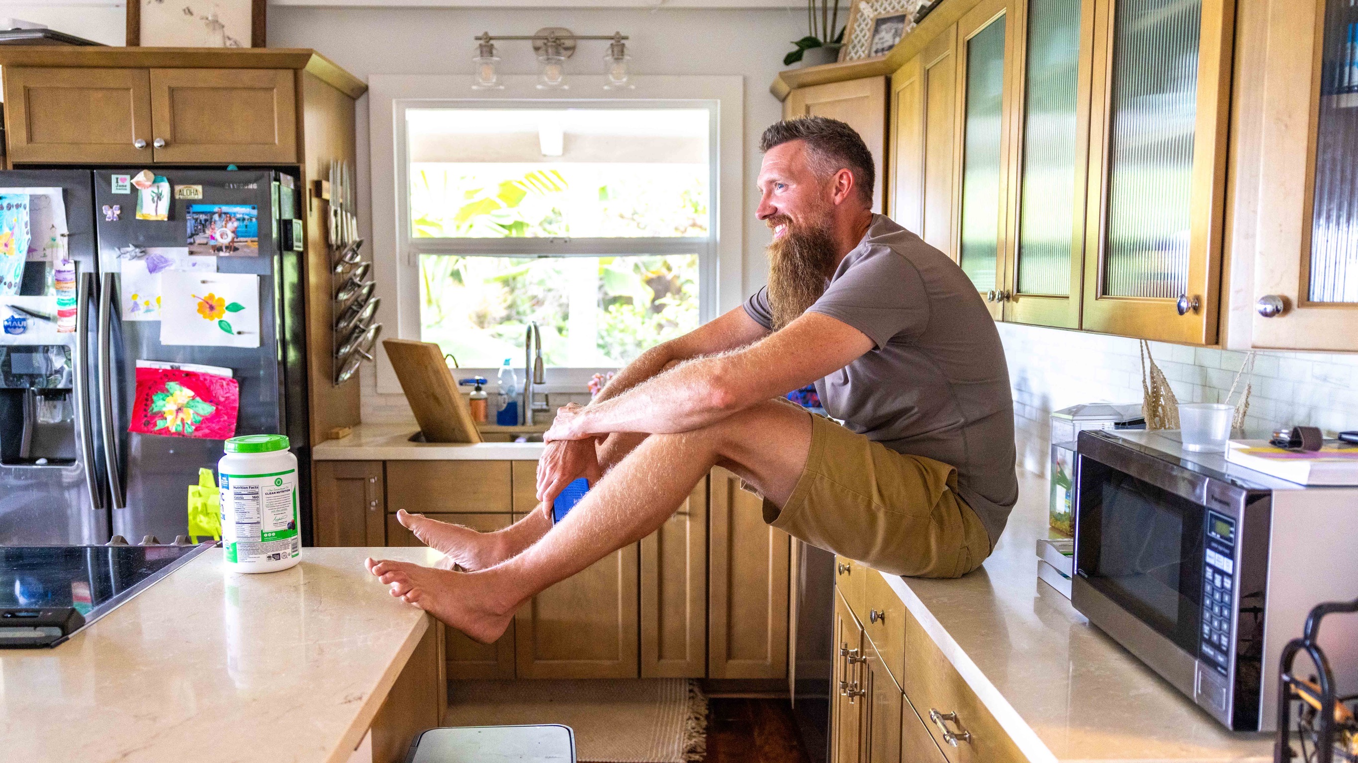 Investors talking around a kitchen table